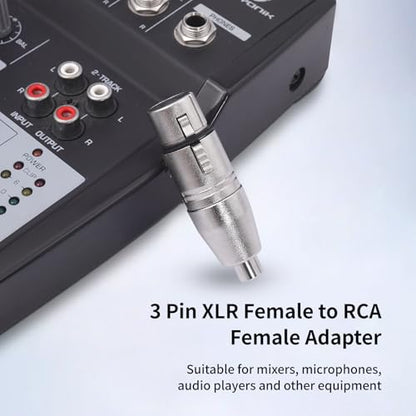 2-Pack XLR Female to RCA Female Adapter Kit - color: XLR F TO RCA F