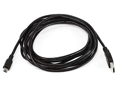 Monoprice 10-Feet USB A to mini-B 5pin 28/28AWG Cable (103897) Black - size: 10 Feet
