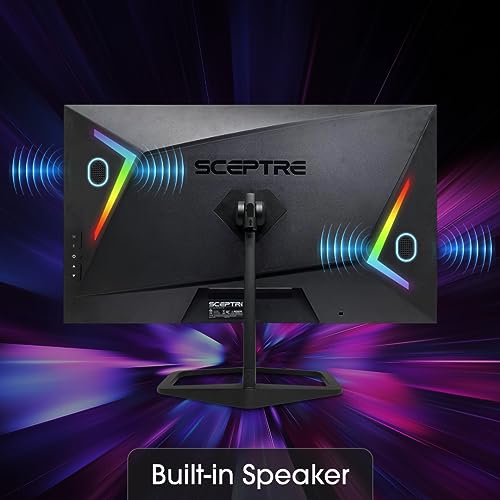 Sceptre 27-inch 240Hz Gaming Monitor 1ms 99% sRGB AMD FreeSync Premium DisplayPort x2 HDMI x2 Build-in Speakers, Machine Black (E278B-FWD240) - style: 27" 240HZ DP X2
