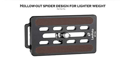 Leofoto NP-S QR Plate, 50/60/70MM Arca Plate, 1/4" Camera Screw, Safety Screw, Arca Compatible (NP-70S) - size: NP-70S