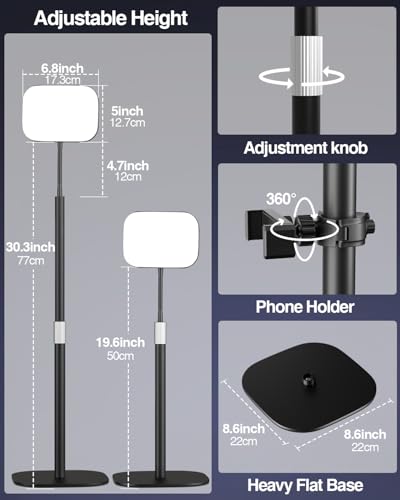 EMART Zoom Meetings Streaming Light for Desk with Flexible Gooseneck, Desktop Video Conferencing Calls Selfie Key Light, Recording Keylight Continuous Output Lighting for Laptop Computer Webcam
