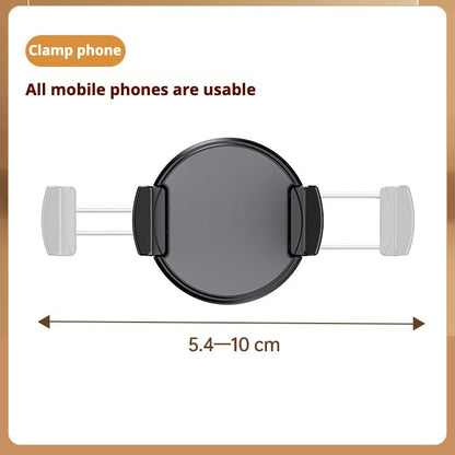 Height Adjustable Phone Stand for Desk, Retractable Desktop Phone Holder, 180° Flip & 360° Rotation Design，Compatible with iPhone/Android Devices,Ideal for Live Streaming and Video Recording (White)