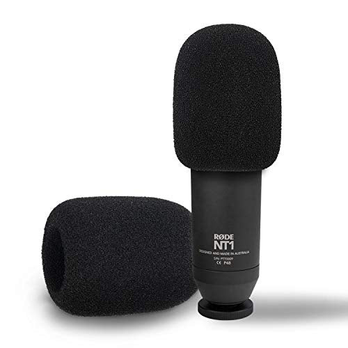 WS2 Microphone Pop Filter/Windscreen Compatible with Rode NT1-A, Procaster, podcaster, NT2-A,K2, NT1000, NT2000and Broadcaster Microphones by SUNMON - size: Rode NT