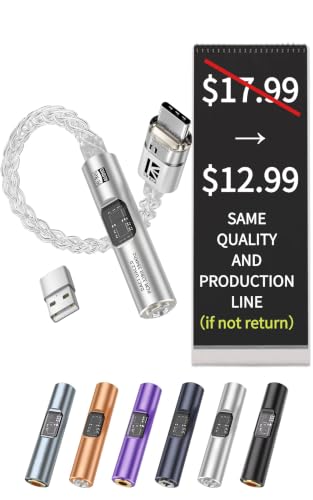 2026 Latest USB C DAC Audio Adapter with Headphone Amplifier, USB C to 3.5mm Audio Adapter for Wired Headphones, Hi-Res Type C DAC Compatible with iPhone 15, Android, Laptop & Tablet - color: Argent, size: 001