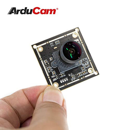 Arducam 1080P Low Light WDR Ultra Wide Angle USB Camera Module for Computer, 2MP CMOS IMX291 160 Degree Fisheye Mini UVC USB2.0 Webcam Board with Microphone, 3.3ft Cable for Windows Linux Mac OS - size: 160°(D), Fisheye Lens