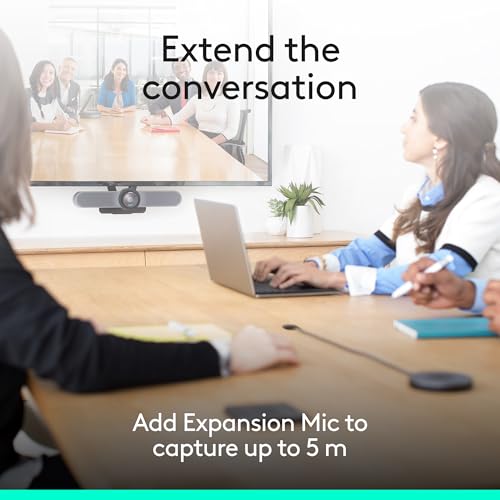 Logitech MeetUp Video Conferencing System, Ultra HD 4K/1080p/720p, 3 Microphones/Adjustable Speakers, Wide Field of View 120°, PC/Mac/Laptop/MacBook/Tablet - Black - style: MeetUp