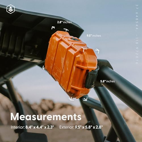 Evergreen 56 Dry Box - EDC Tough Protective Case USA Made for Organization of Cameras, Phones, Camping, Fishing, Hiking, Water Sports (Clear) - color: Clear