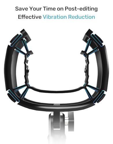 Wave Shouck Mount [Custom Built for Elgato Wave:3/1], Anti-Vibration Suspension Elastic Shock Mount Holder Clip Mic Mount Stand with 3/8" or 1/4" Screw Adapter Compatible with Wave:3/1 Microphone - size: Wave Shouck Mount