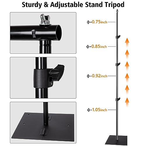 Photo Video Studio Photography 10 x 8.5ft Pipe and Drape Stand with 12 x10ft 100% Muslin White Backdrop Background Support System Kit,Clamp, Water Bag,Carry Bag