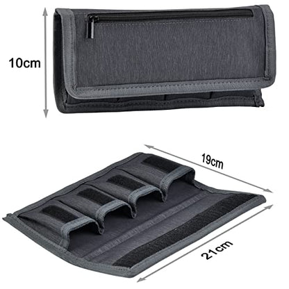2Pcs Battery Storage Case Bag for LP-E6 EN-EL15 NP-FW50 NP-F550 DSLR Camera Batteries and AA AAA Battery