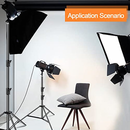 EMART 2 Pack Heavy Duty Light Stand 8.5ft, Spring Cushioned, Aluminum Construction, Photo Video Studio Tripod with Carrying Bag for Photography Lighting, Softbox, Flash - size: 2 Pack
