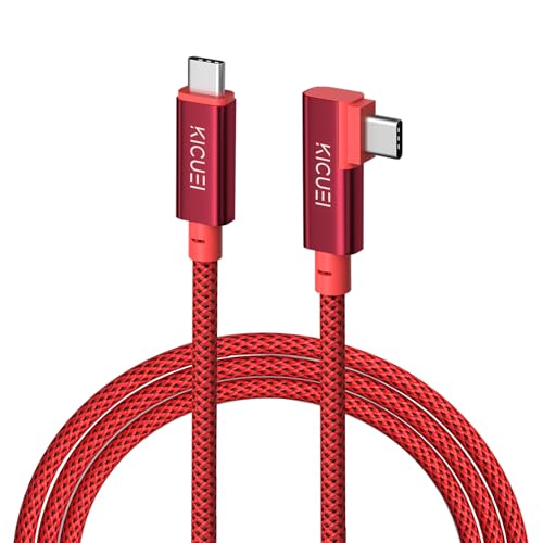 USB-C to USB-C Tethering Cable 16.5FT (5m), Right Angle Photography Cord, 20Gbps Fast Transfer, 4K@60Hz, PD Power Delivery, Compatible with Sony/Canon/Nikon, MacBooks, Cameras & Computers - size: 16.5FT (5m)