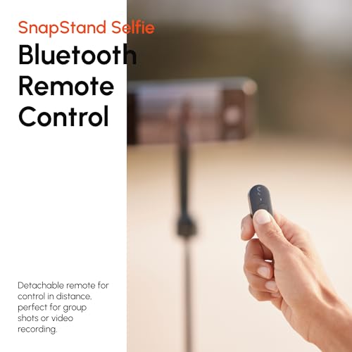 ShiftCam SnapStand Selfie – Magnetic Selfie Stick & Tripod – Compact, Foldable & Extendable with Tilt Head and Magnetic Bluetooth Remote (Stone, SnapStand Selfie) - color: Stone, size: SnapStand Selfie