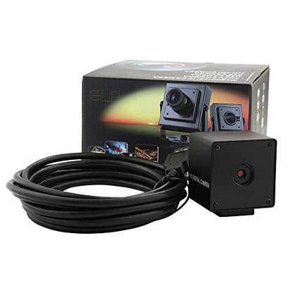 ELP 5mp Autofocus USB Camera with Black Box Housing Micro Mini Webcam for Laptop Desktop PC OV5640 UVC USB2.0 Lightburn Camera for 3D Printer,Engraving Machine,Bar Code Scan,QR Code Scan,Robot - color: 60 Degree Auto Lens Black, style: USB Camera