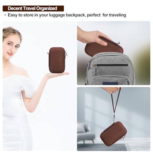 Case for Sony ZV-1F/ ZV-1/ ZV-1 II/Sony RX100 VII/ RX100 III Digital Camera | Sony ZV-1F/ ZV-1/ ZV-1 II/ RX100 VII Digital Camera Carrying Case, Hard Travel Protective Bag, Pocket fits Accessories, Brown - color: Brown