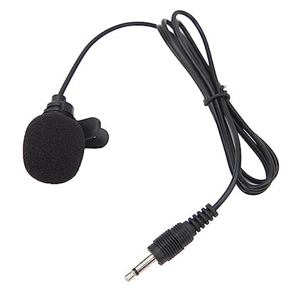 Wired Lavalier Microphone, Omnidirectional Condenser On Mic with Windproof Sponge and Noise Reduction Chip, for Interviews Meetings Recording Computer