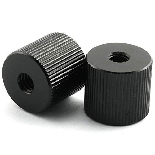 HJ Garden 2pcs 1/4"-20 Thread Tripod Nut Connection Mounts Nuts Articulating Arms Tripod Rigs Replacement Parts