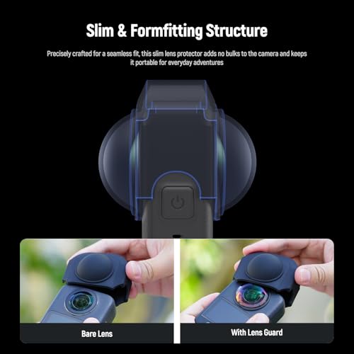 NEEWER Basics Lens Cap Compatible with DJI Osmo 360 Only, Silicone Nonslip Anti Scratch Dustproof Protective Lens Cover Protector Accessories, AC041 - style: Lens Cap