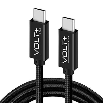PRO Dual PD USB-C Compatible with GoPro Hero 7 Black Data Cable Gen4 USB-C 4.1 Thunderbolt 3/4 at 100W +10Gbps Speeds +HDMI Power Delivery (1.2M/4Ft)