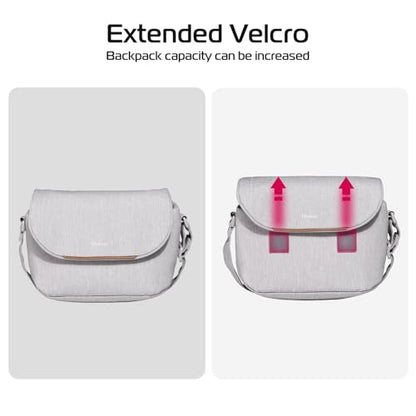 ULANZI 3L Camera Bag, Beige Gray, 9.1x4.3x7.1in, Professional SLR/DSLR Crossbody Shoulder Case for Sony Canon Nikon Mirrorless Cameras, Splash-Proof Polyester Lightweight 235g - size: Grey 3-4 L