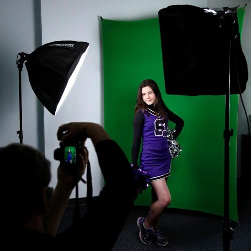Westcott X-Drop Wrinkle-Resistant 5' x 7' (1.52 x 2.13m) Backdrop for Headshots, Photoshoots & Product Photos - Portable and Travel Friendly (Chroma Key Green) - color: Chroma Key Green