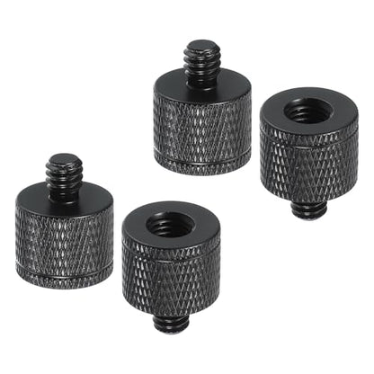 PATIKIL Tripod Screw Adapter M8 Female to 1/4" Male, 4 Pcs Tripod Nut Connectors Camera Mount Screw Camera Double Head Converter for Microphone Holder Magic Arms Accessories, 20 mm - size: M8 Female to 1/4" Male,20 mm