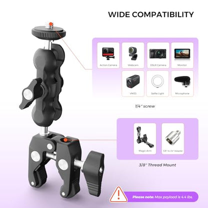 NearStream 2-Pack VM20 4K Wired Streaming Cameras with ST40 Stand & Clamp Mount – for Livestreaming, Video Creation, and Home Studio Use