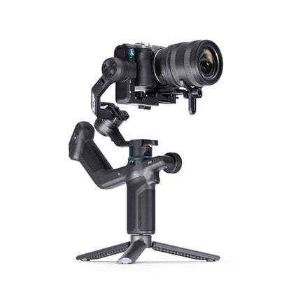 FeiyuTech SCORP Mini 3 Pro Gimbal Stabilizer/AI Tracking 4.0&Detachable Smart Handle|Holds Mirrorless Cameras,Smartphones,Action Cam up to 4.4lbs|Wireless Control,No App Gestures,Cooling Mount