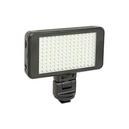 Vidpro LED-150 Photo and Video Light Kit - On Camera Panel LED Light - Adjustable and Dimmable Light Fits Cameras Video Camcorders and DLSR w/Hot Shoe Includes Rechargeable Battery Diffuser and More - size: LED-150