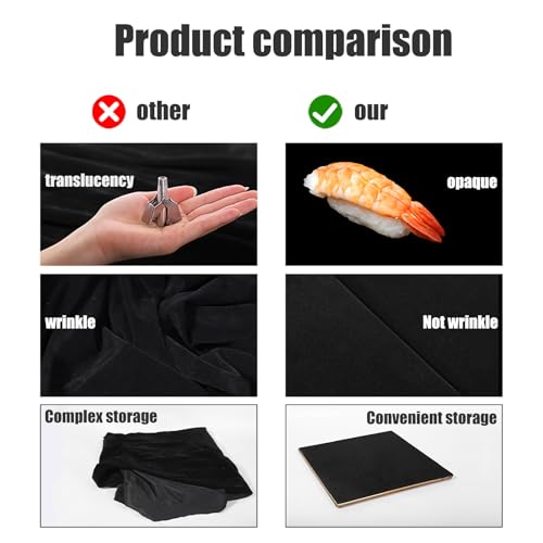 2 Pcs Photo Backdrop Boards, Double Sided Black Flocking and White PVC Background for Photography with 2 PCS Bracket for Flat Lay, 16x12 Inch Product Photography Backdrops WEFAMALEII