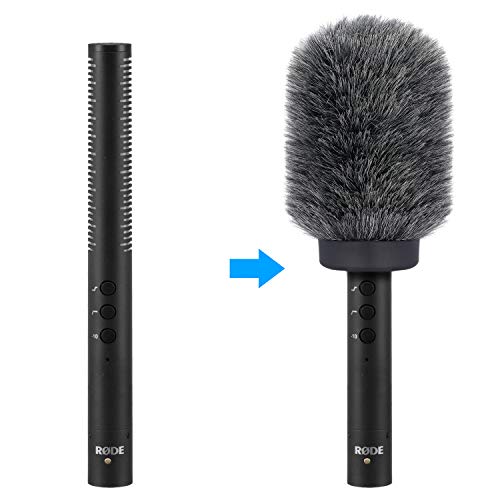 YOUSHARES Deadcat Wind Muff for Rode NTG4,MKE 600 Shotgun Microphones, Audio-Technica AT875R Shotgun Microphones, Windscreen Up to 4.7" Long - color: NTG4 Shag