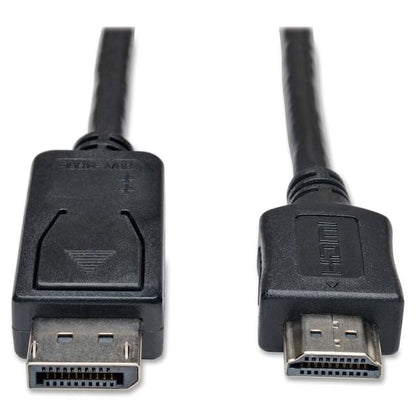 TRIPP LITE DisplayPort to HDMI Audio Video Cable Adapter, DP to HDMI, Male-to-Male, 1080P, HDCP Compatible, 6-Feet / 1.8 Meters, 3-Year Warranty (P582-006) - size: 6 ft., style: DisplayPort
