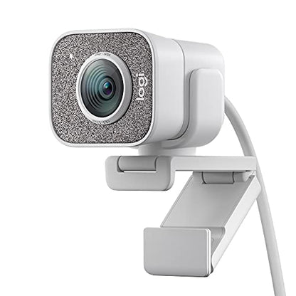Logitech StreamCam Premium Webcam for Streaming and Content Creation, Full HD 1080p 60 fps,Works with Microsoft Teams, Google Meet, Zoom, Nintendo Switch 2’s new GameChat mode, for PC/Mac– Off-White - color: White