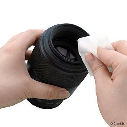 Camera Lens Cleaning Kit - Air Blower, Cleaning Brush, 2in1 Lens Cleaning Pen, 50 Individually Wrapped Wet Tissues and 4 Microfiber Cloths