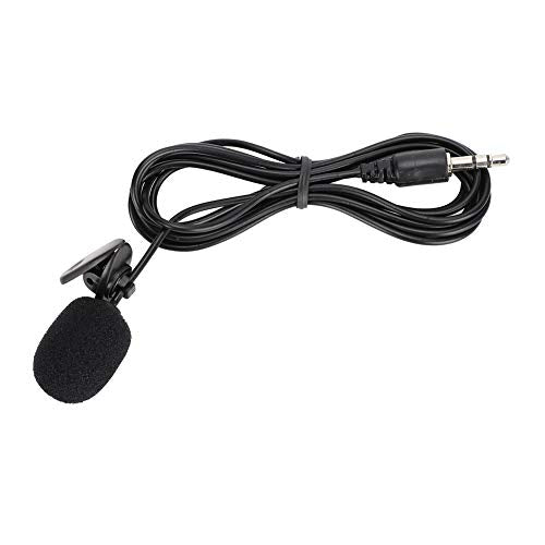 ASHATA Wired Clip Microphone Anti Noise Audio Mic Interviewing Black 5Pcs Mini Mic Reporter for Teacher