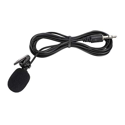 ASHATA Wired Clip Microphone Anti Noise Audio Mic Interviewing Black 5Pcs Mini Mic Reporter for Teacher