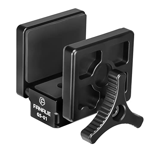 FANAUE GS-01Arca Swiss Rifle Saddle Mount, Hunting Tripod Clamp with Quick Release Plate, Shooting Tripod Rest, Enhanced Accuracy Ball Head & Adapter for Hunting and Shooting