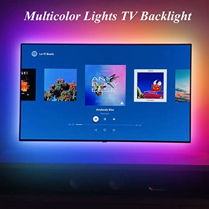 USB Powered LED Strip Light Rainbow TV Backlight 9.8FT/3M RGB Chasing Led Lights Waterproof USB Lights Strip with RF Remote TV/PC Background Bias Lighting Cuttable Strip Lights for DIY Decoration - size: RGB+9.8FT/3M