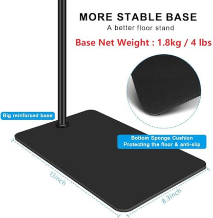 Webcam Floor Stand,70-inch Metal Webcam Floor Holder Compatible with Logitech C920 StreamCam C930 C922 C615 C925e Brio 4K,Brio 500,MX Brio 4K Webcams