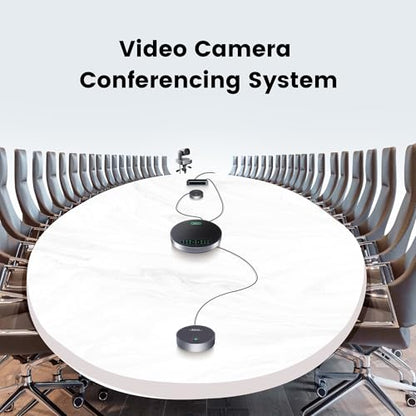 All-in-One PTZ 4K 12X Optical Zoom Video Conference Room Camera System with Bluetooth Speakerphone 2 Expansion Mics HDMI 78° Wide View Angle Lens Works with Zoom Webex for Large Meeting Room - style: 4K; 12X Zoom/HDMI; 2 EX MICS; All-in-one; After-sales e