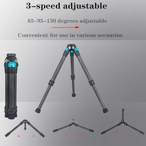 Mini Carbon Fiber Tripod Desktop Tabletop Stand Tripod for Insta360 Insta 360 x5 x4 x3 x2 x Sport Camera Accessories（Blue） - color: Blue