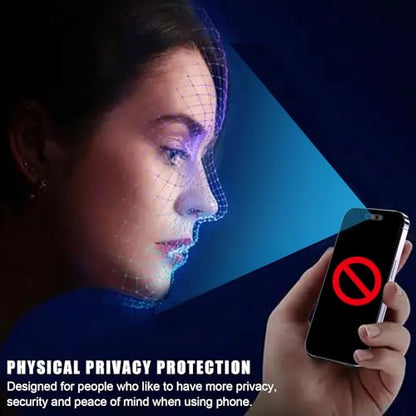 Front Camera Cover Compatible for iPhone 17/17 Air/17Pro/17Pro Max/16/16Plus/16Pro/16Pro Max/15/15Plus/15Pro/15Pro Max/14Pro/Pro Max,On/Off Face Recogition,Protect Privacy and Security-Silver&Silver - color: Silver&Silver