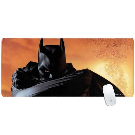 Skinit Extra Large Gaming Mouse Pad - Officially Licensed Batman Design with Stitched Edges, Waterproof, Non-Slip Rubber Base, Desk Mat for Keyboard & Mouse, 35.75" x 15.4" inches - color: Orange - BATMNX03, size: 35.75" x 15.4"
