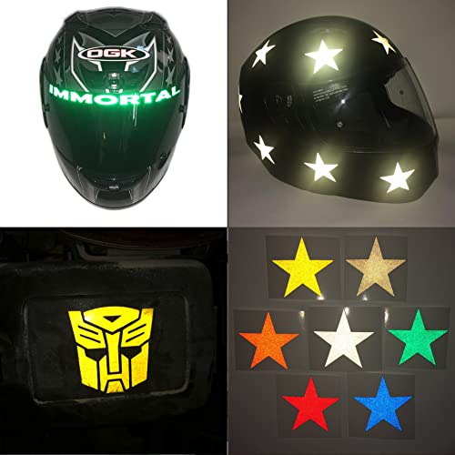 Reflective Vinyl Permanent Adhesive, 12x12 Reflective Vinyl Sheets Tape for Cricut, Cars, Bikes, Signs, Helmet Stickers, Address Numbers by Turner Moore Edition (Red, Blue, Green, Black, 4 Pack) - color: Red, Blue, Green, Black