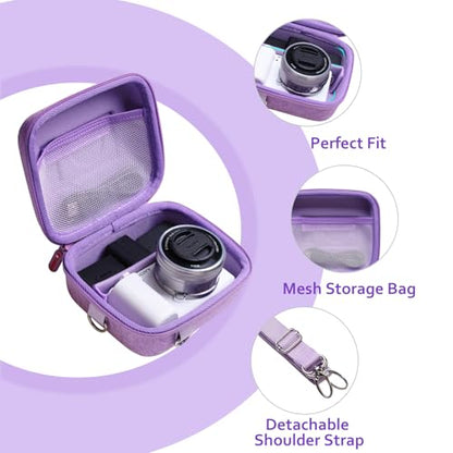 XANAD Hard Case for Sony a6400/a6700/a6100/a6000/a5000/a5100/ZV-E10/ZVE10 II or Fujifilm X100VI / X100V Digital Camera (Purple) - color: Purple