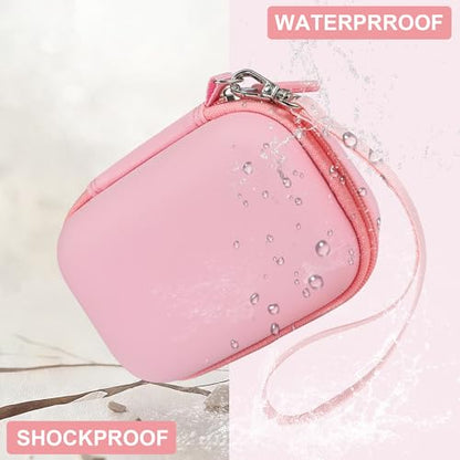 Leayjeen Hard EVA Camera Case Compatible with Canon PowerShot ELPH/IXUS, Kodak Pixpro FZ55/FZ45, Nikon Coolpix, Small Digital Camera, Shockproof Protective Camera Bag with Hand Strap-Pink(Case Only) - color: Pink