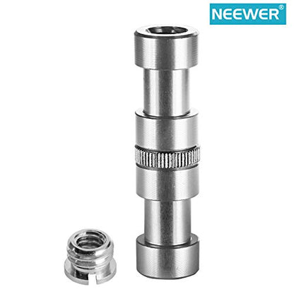 Neewer® 15 Pieces 1/4" 3/8" Metal Threaded Screw Converter Adapter for DSLR Camera,Tripod,Shoulder Rig,Light Stand,Camera Cage - style: HW-10