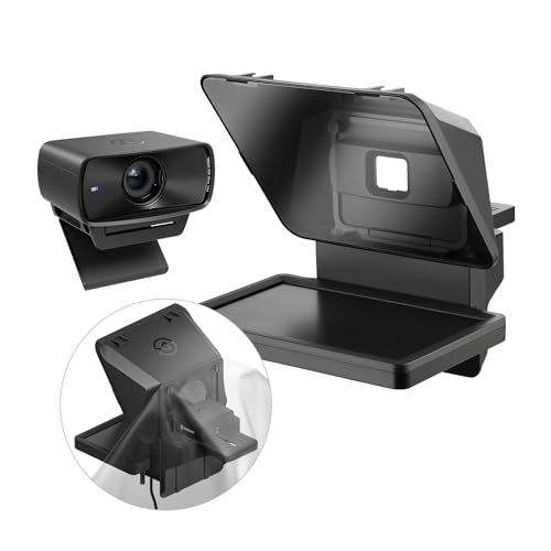 Elgato Prompter Camera Set - Premium Teleprompter with Full HD Webcam, HDR Enabled, Perfect for Streaming, Presenting, Video Calls, Compatible with OBS, Zoom, Teams, and More, Works with PC/Mac