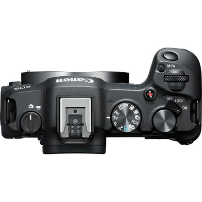 Canon EOS R8 Mirrorless Camera with 24-50mm & 55-210mm Lens Bundle with Commander Gear Bag + Microphone + 2X 64GB Extreme Memory Cards + Accessory Kit