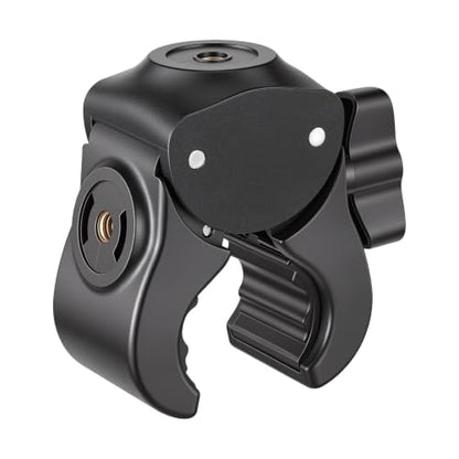 Camera Clamp Mount with 1/4 Threded Connector, Monitor Camera Clamp Mount Clip Holder Light Flash Holder Webcam Stand for Cameras Tripod Pole Pography Phone Video Live Stream